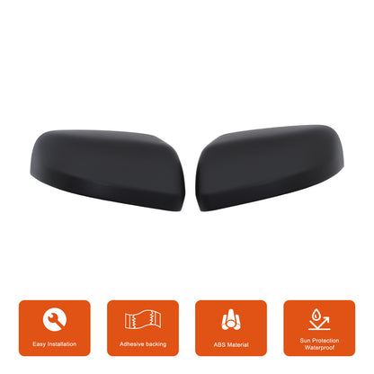 ABS Matte Black Exterior Rearview Mirror Cover Trim For Honda Pilot 2023-2024 5