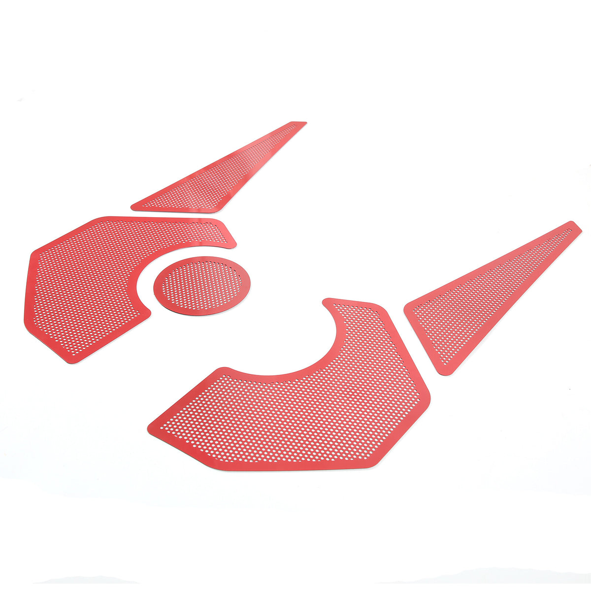 Red Steel Engine Hood Compartment Panel Trim Cover Set For Corvette C8 Z06 20-26 21