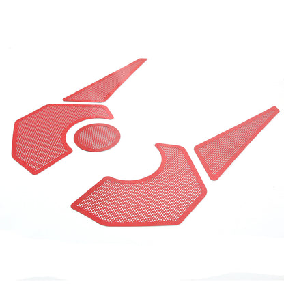 Red Steel Engine Hood Compartment Panel Trim Cover Set For Corvette C8 Z06 20-26 21