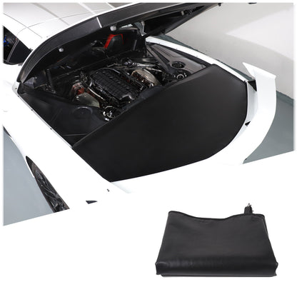 Black Cargo Cover Shield Rear Trunk Protect Shade For Corvette C8 2020-2026 3