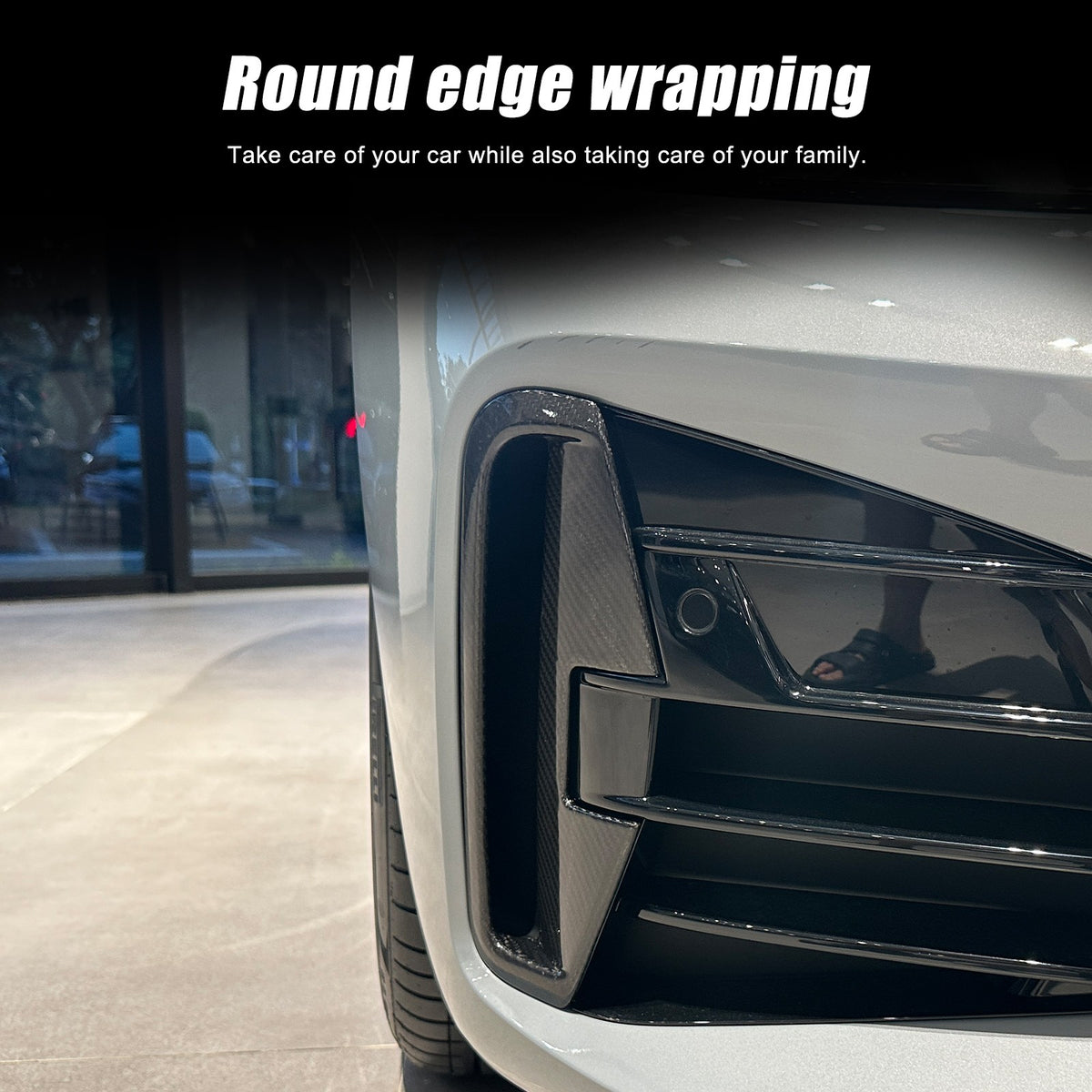 Real Carbon Fiber Front Fog Light Trim For BMW BMW 4 Series G22 Coupe 22+ US 19