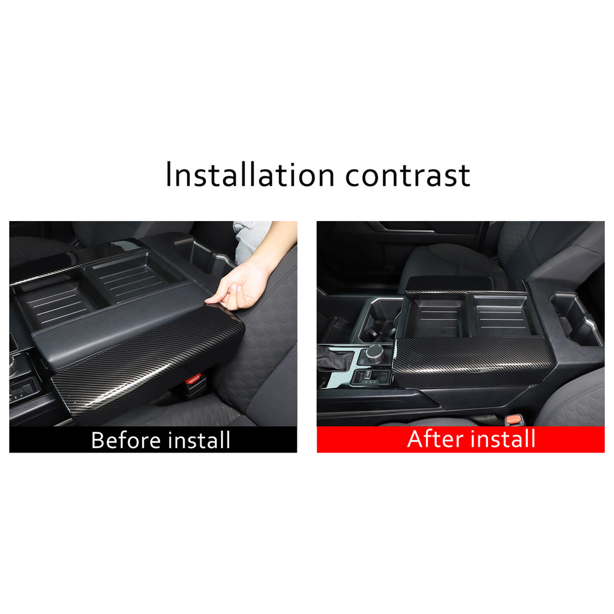 ABS Carbon Fiber Interior Set Cover Trim Kit For Toyota Tundra Sequoia SR 22+ - Styles 1-5 72