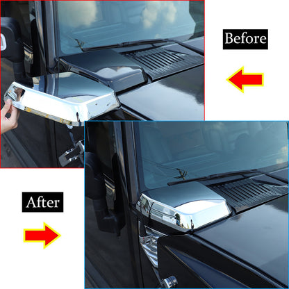 Silver Hood Air Intake Vent Cover Front Trim Replacement FOR HUMMER H2 2003-09 5