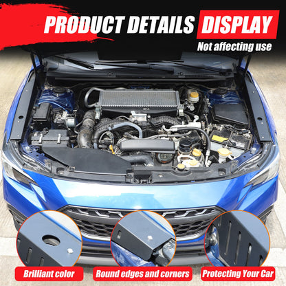 Black Aluminum Engine Bay Side Reinforcement Plate For Subaru WRX VB 2022+ 10