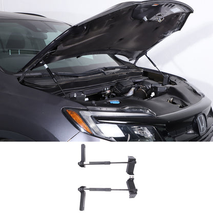 Black Steel Front Hood Lift Support Corner Cover Trim For Honda Pilot 2016-22 US 13