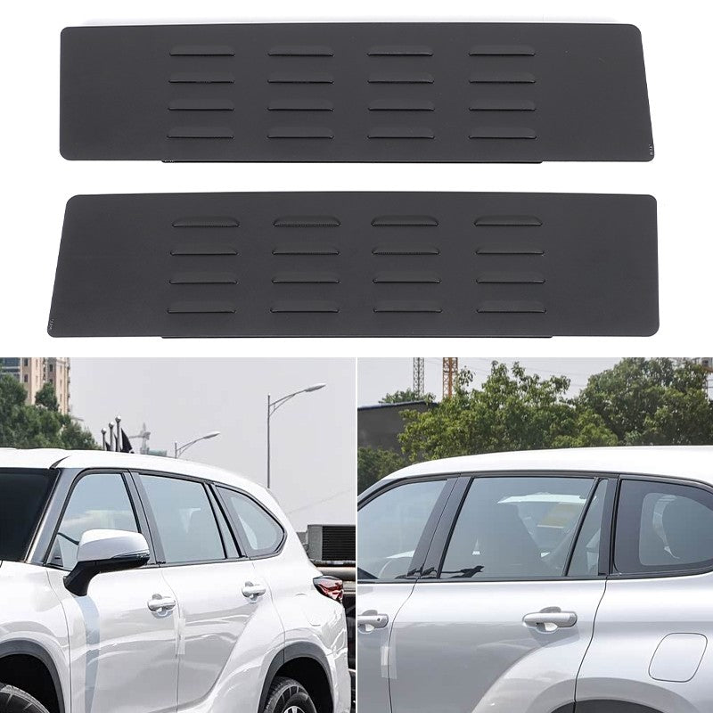 Rear Door Window Louver Air Vent Panel Trim For Toyota Highlander XU70 2022+ 16