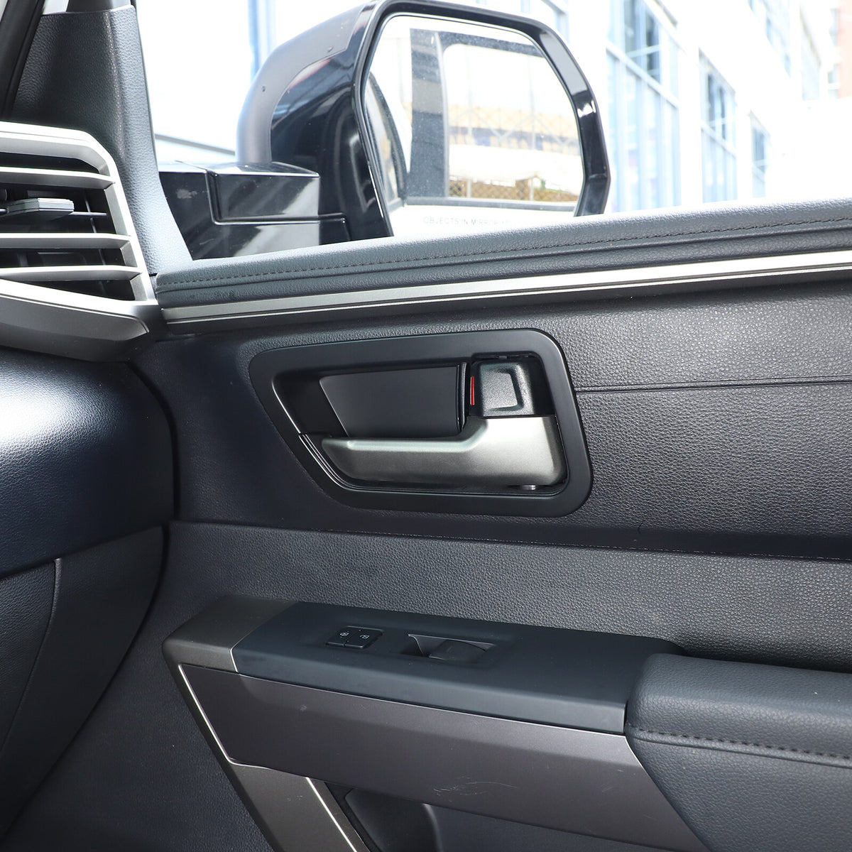 Matte Black ABS Interior Decoration Cover Trim Kit For Toyota Tundra 2022-26 US - Variants 21-25 17