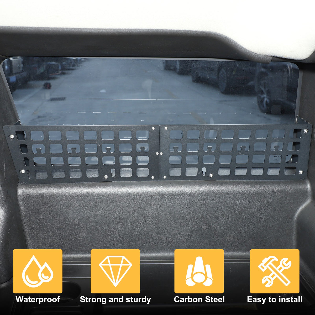 Carbon Steel Aluminum Rear Side Window Molle Panel For Hummer H2 2003-07 16
