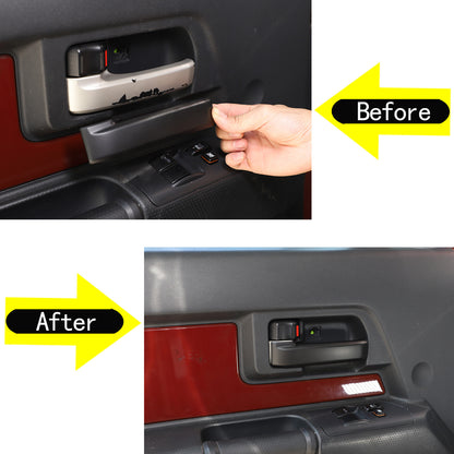 Matte Black ABS Interior Full Set Cover Trim Kit Set For FJ Cruiser 2007-2021 55