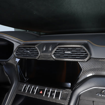 Carbon fiber Central Console air outlet frame trim For Lamborghini URUS 18-23 6