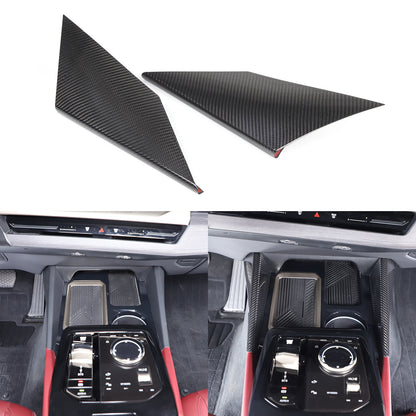 Real Carbon Fiber Center Console Gear Side Trim For BMW 5 Series G60 i5 2024+ 6