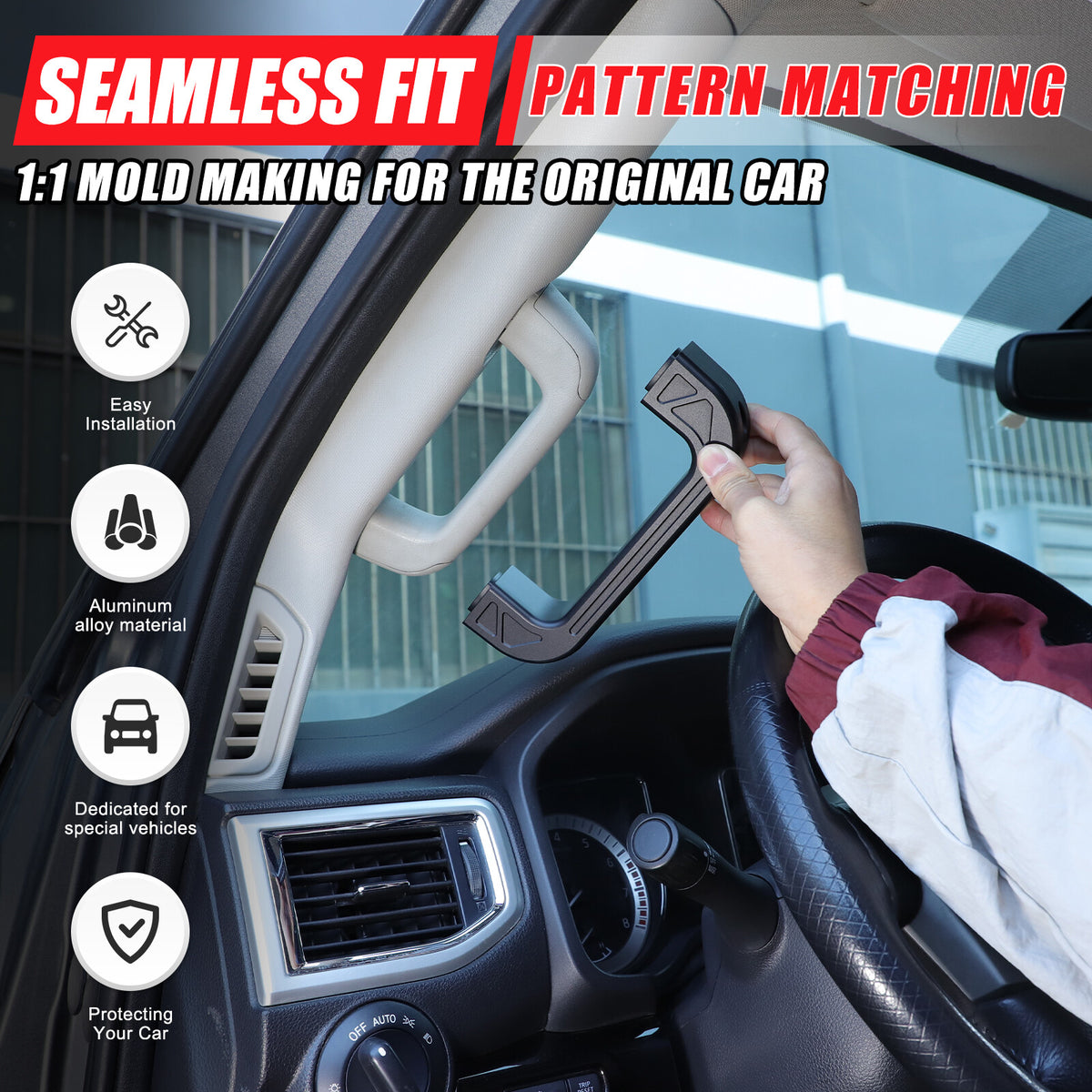 Off Road Replacement A-Pillar Grab Handle For Nissan Titan H61 2016-2023 12