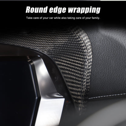 Real Carbon Fiber Dashboard Instrument Cover Trim For Toyota Supra A90 2019-22 18