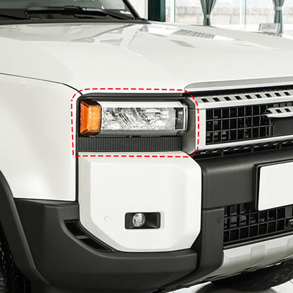 Steel Front Fog Light Lamp Cover Trim Ring For Toyota Land Cruiser LC250 24+ 3