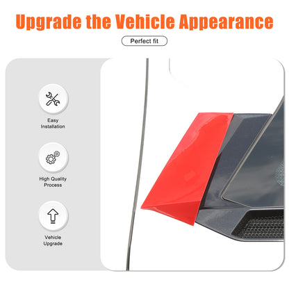 ABS Red Rear Windshield Spoiler Trim Strip For Corvette C8 Coupe 2020+ 19
