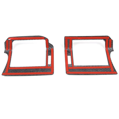 Matte Carbon Fiber Side Air Vent Outlet Panel Cover For LR Defender 2020-2024 15