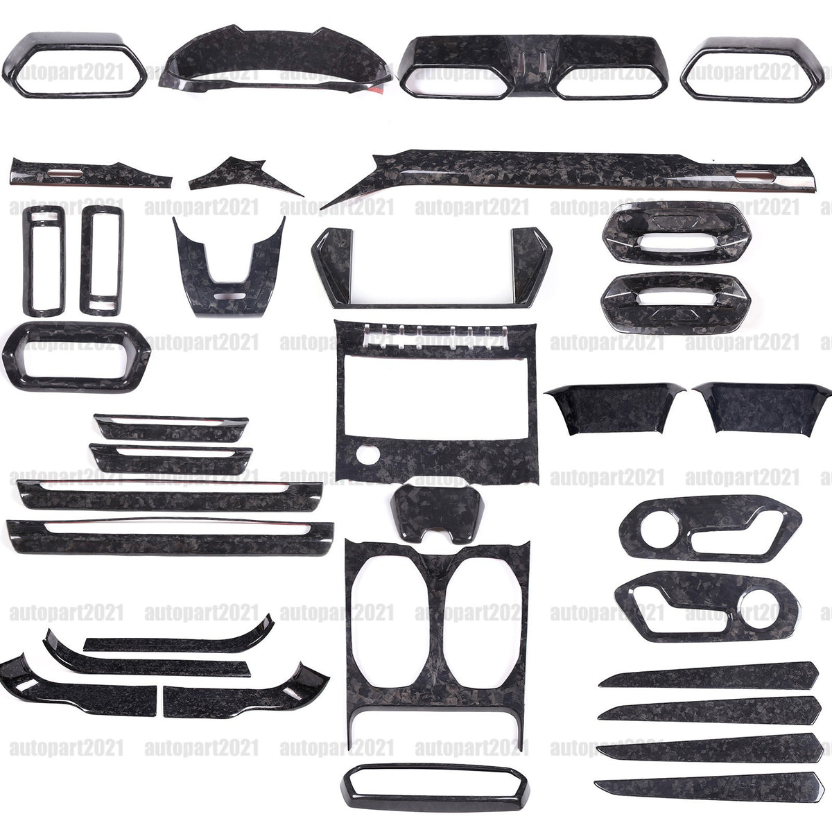 34 Styles Forged Real Carbon fiber Interior Trim Kit For Lamborghini URUS 18-23 - Variants 1-5 1