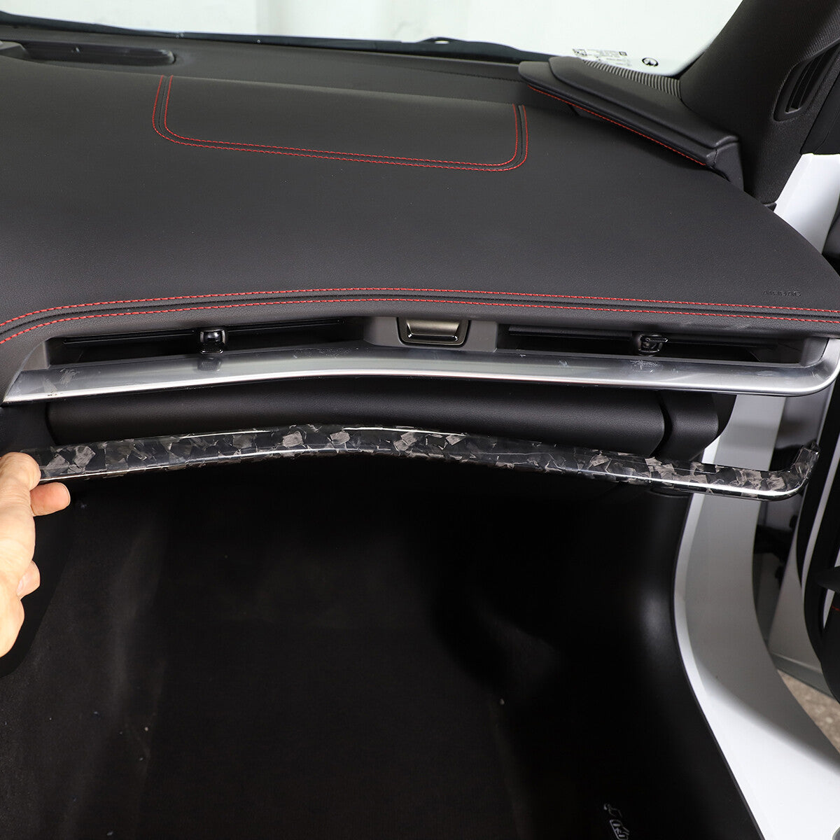 Forged Center Console Instrument Panel Strip Trim For Corvette C8 Z51 Z06 20-25 1