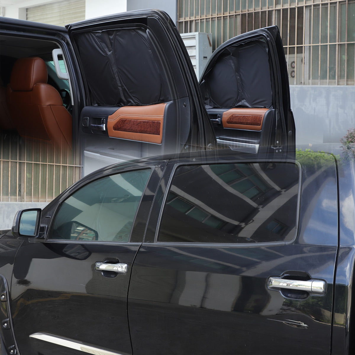 Memory Car Full Window Sunshade Cover Shades Sun Visor For Toyota Tundra 2007-21 21