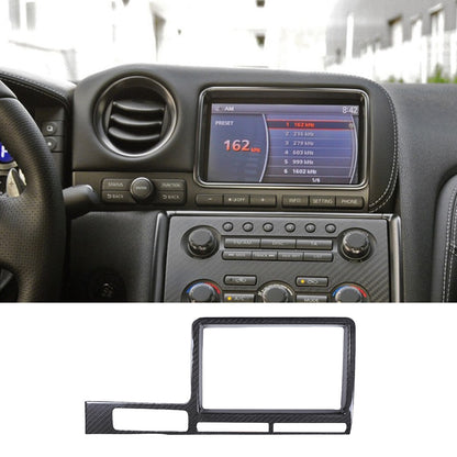 Real Carbon Fiber GPS Navigation Screen Frame Cover For 08-16 R35 GTR 2