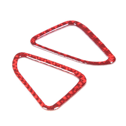 Red Soft Carbon Fiber Interior Decor Trim Kit Cover Set For Corvette C8 20-25 96