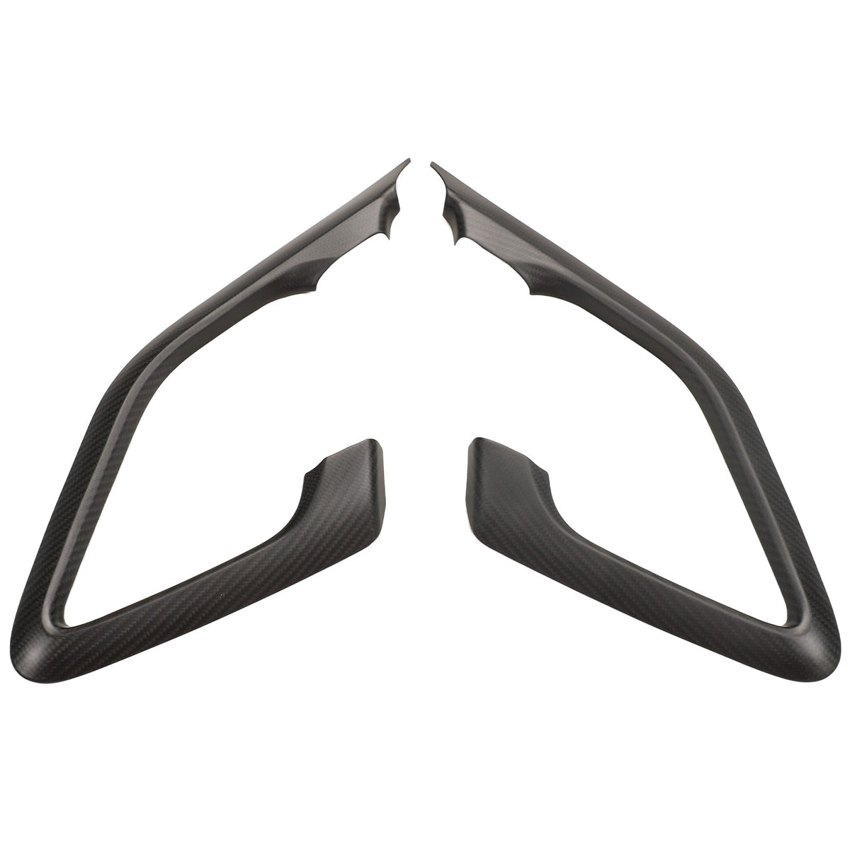 Matte Real Carbon Fiber Inner Door Handle Trim For Nissan GTR R35 2008‑2016 5
