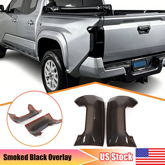 Smoked Tail Light Cover Blackout Overlay Len Guard For Toyota Tacoma 24+ 1