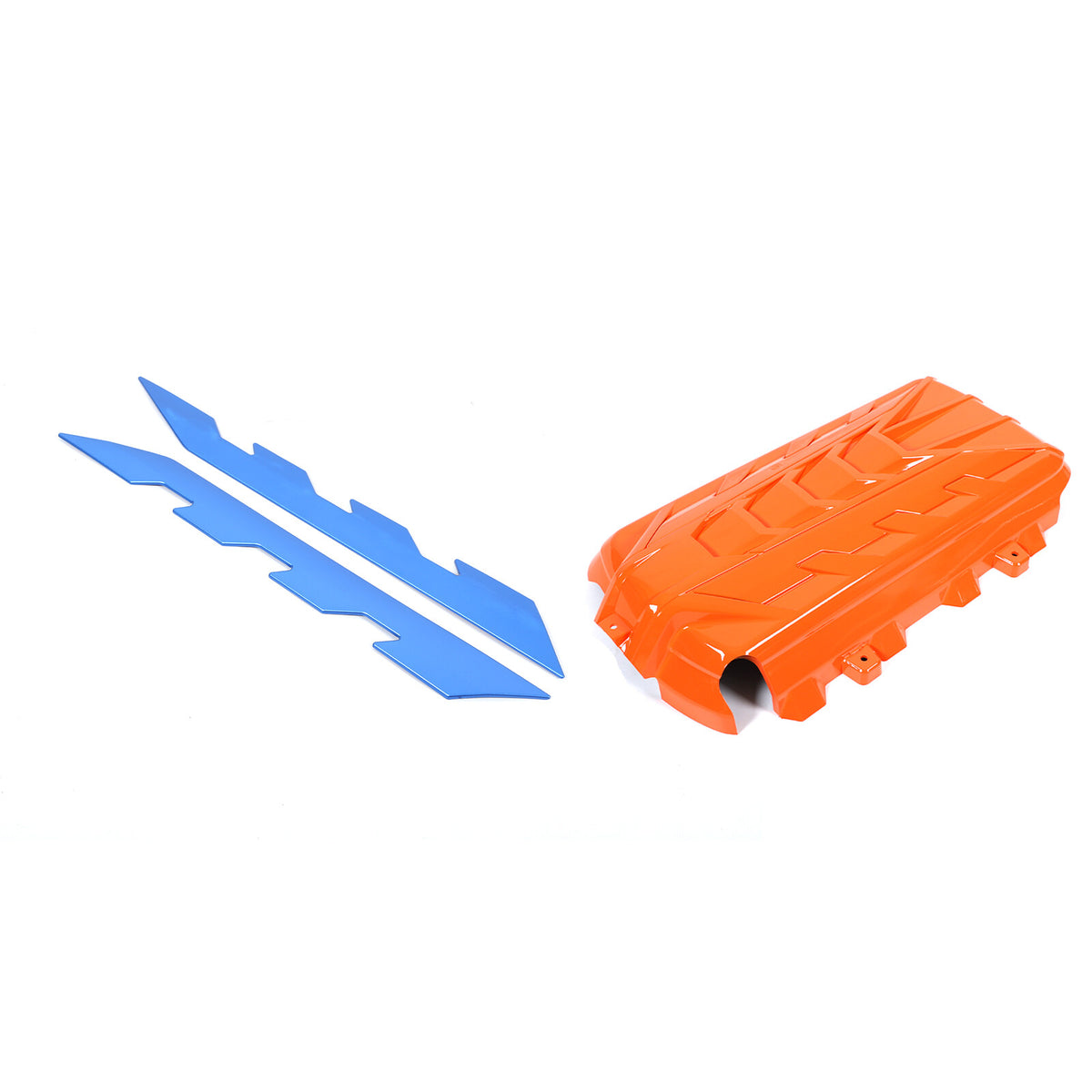 Orange Engine Bay Panel Cover Trim in Edge Blue For Corvette Coupe C8 2020-2026 4
