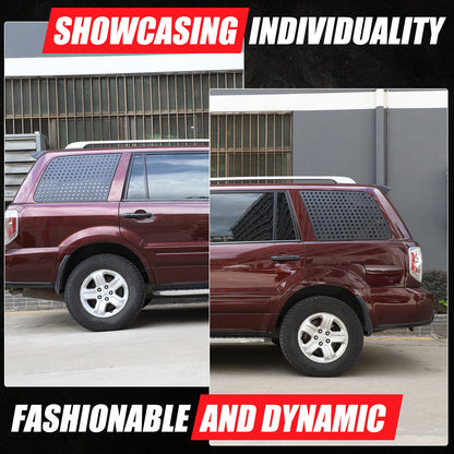 Exterior Rear Quarter Door Window Pillar Cover Trim For Honda Pilot 2003-2008 19
