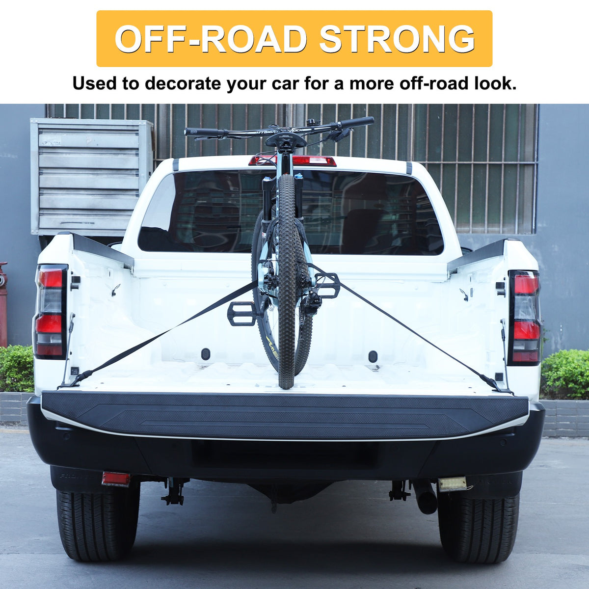 Black Carbon Steel Tailgate Anchor Trim For Nissan Frontier D41 2022+ 9