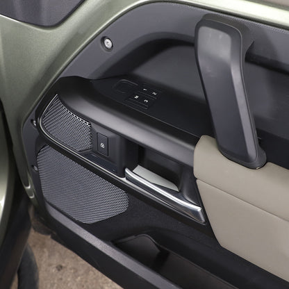 Matte Black Inner Door Handle Trim Cover For Land Rover Defender 110 2020-23 7