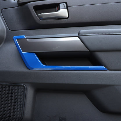 Blue ABS Interior Door Panel Strip Trim Cover For Toyota Tundra/Sequoia 2022-26 8