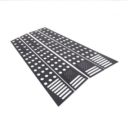 US Flag Alloy Window Center Pillar Trim For Land Rover Discovery 3/4 04-16 US 5