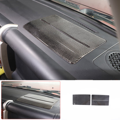Carbon Fiber Dashboard Storage Box Panel Sticker For Toyota FJ Cruiser 2007-2021 2