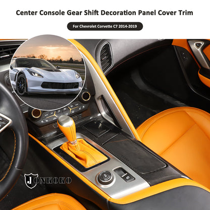 Real Carbon Fiber Interior Dashboard Trim Cover Decor Kit For Corvette C7 14-19 242