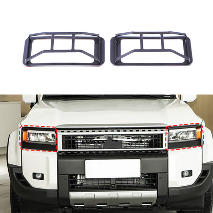 Steel Front Fog Light Lamp Cover Trim Ring For Toyota Land Cruiser LC250 24+ 5