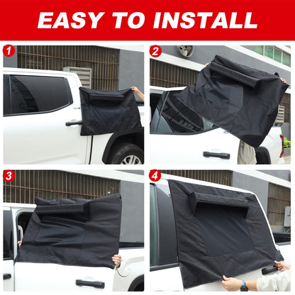 Rear Window Sun Shade Sun Visor Protector Sunshade For Toyota Tundra 2022+ 6
