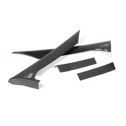 Real Carbon Fiber Inner Interior Door Panel Cover Trim For Corvette C8 2020-26 4