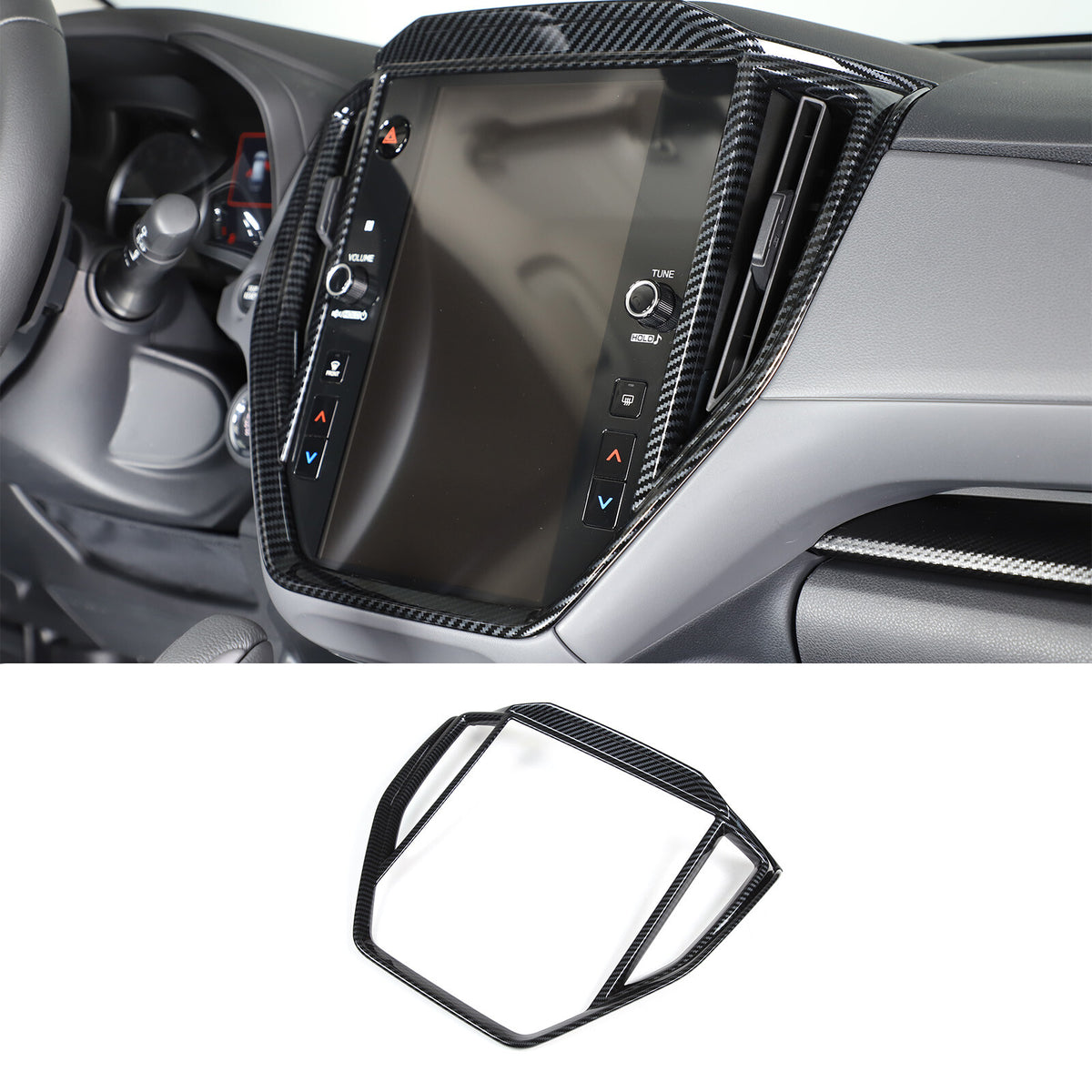 Carbon Fiber ABS Interior Accessories Kit Cover Trim For Subaru Crosstrek 2024 5