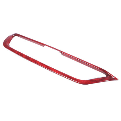 Red Real Carbon Fiber Center Air Vent Trim For Alfa Romeo Giulia 952 2017-2020 5