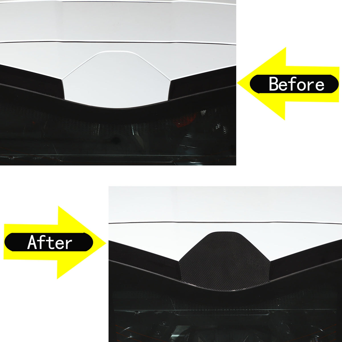Real Carbon Fiber Rear Window Decklid Cover For Corvette C8 Coupe 2020-26 US 8