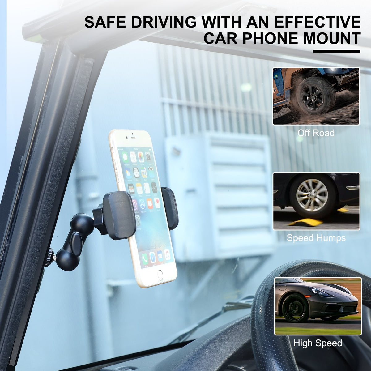 A-Pillar Mount Holder Bracket Clip For Land Rover Defender L316 2004-2018 7