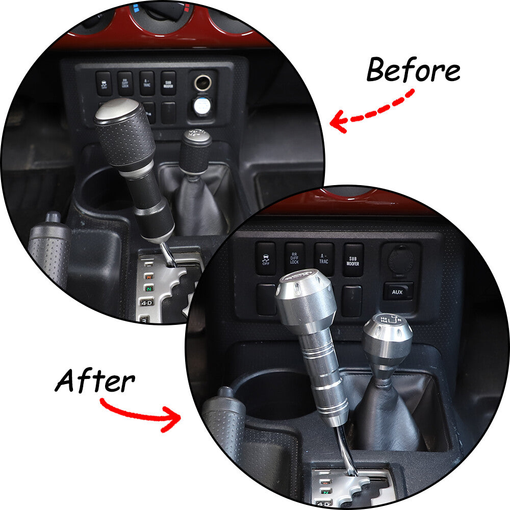 Replacement Silver Aluminum Alloy Gear Shift Knob For Toyota FJ Cruiser 07-21 US 6