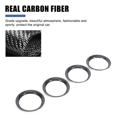 Real Carbon Fiber Dashboard Air Outlet Vent Cover For Nissan GTR R35 2008-16 US 6
