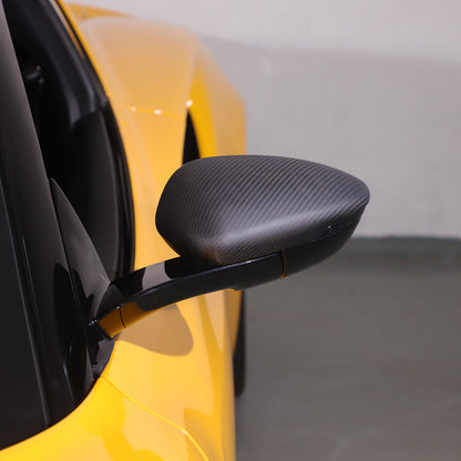 Matte Real Carbon fiber Side Rear Mirror Cover Caps Trim For Lotus EMIRA 2021-25 9