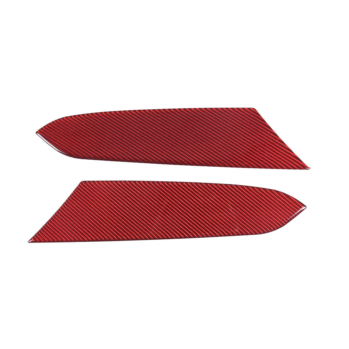 Red Soft Carbon Fiber Interior Decor Trim Kit Cover Set For Corvette C8 20-25 173