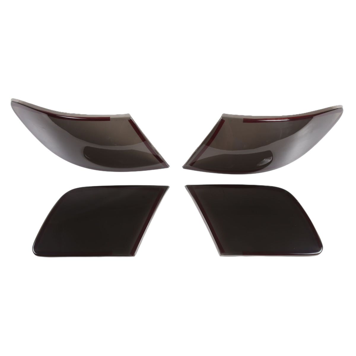 Smoked Black Rear Tail Light Guard Decor Cover Trim Bezels For Mazda 6 GG 04-08 18