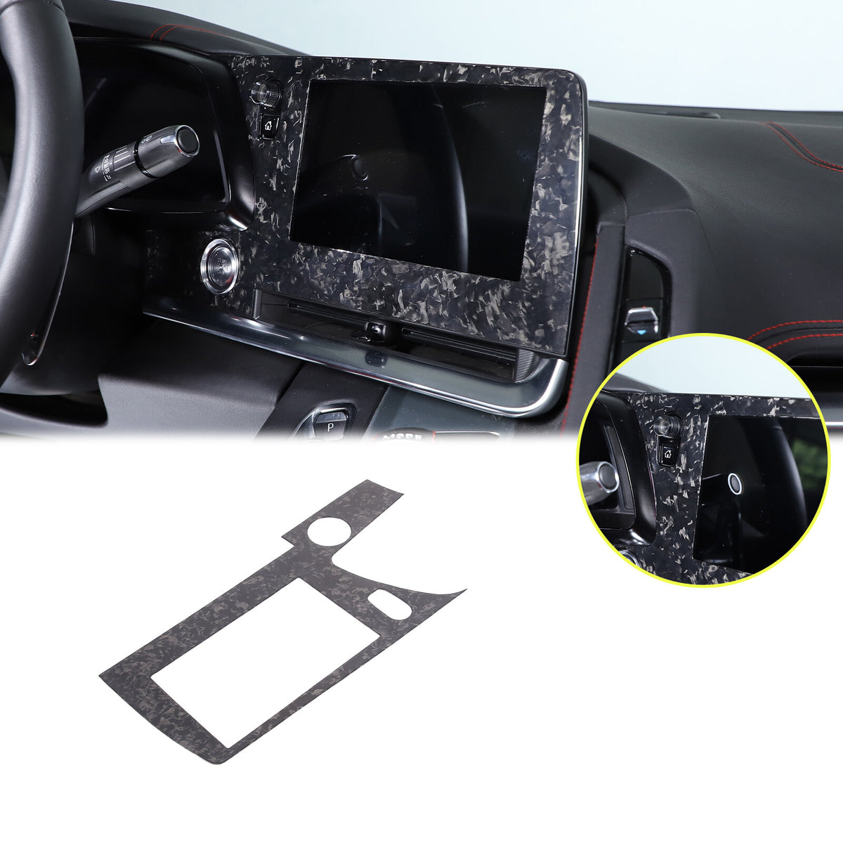 Forged Real Carbon Fiber Full Interior Set Cover Trim Kit For Corvette C8 20-25 - Variants 31-35 38