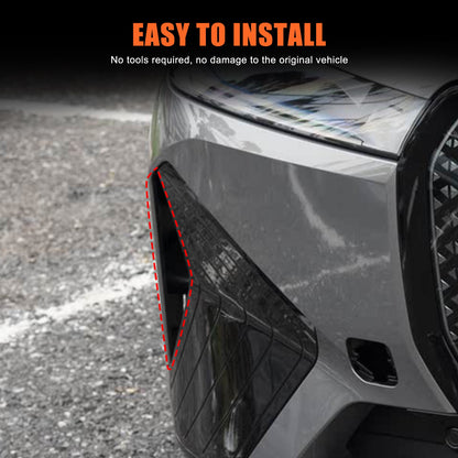 Glossy Piano Black Front Bumper Side Air Vent Grille Trim For BMW iX i20 2022-24 16