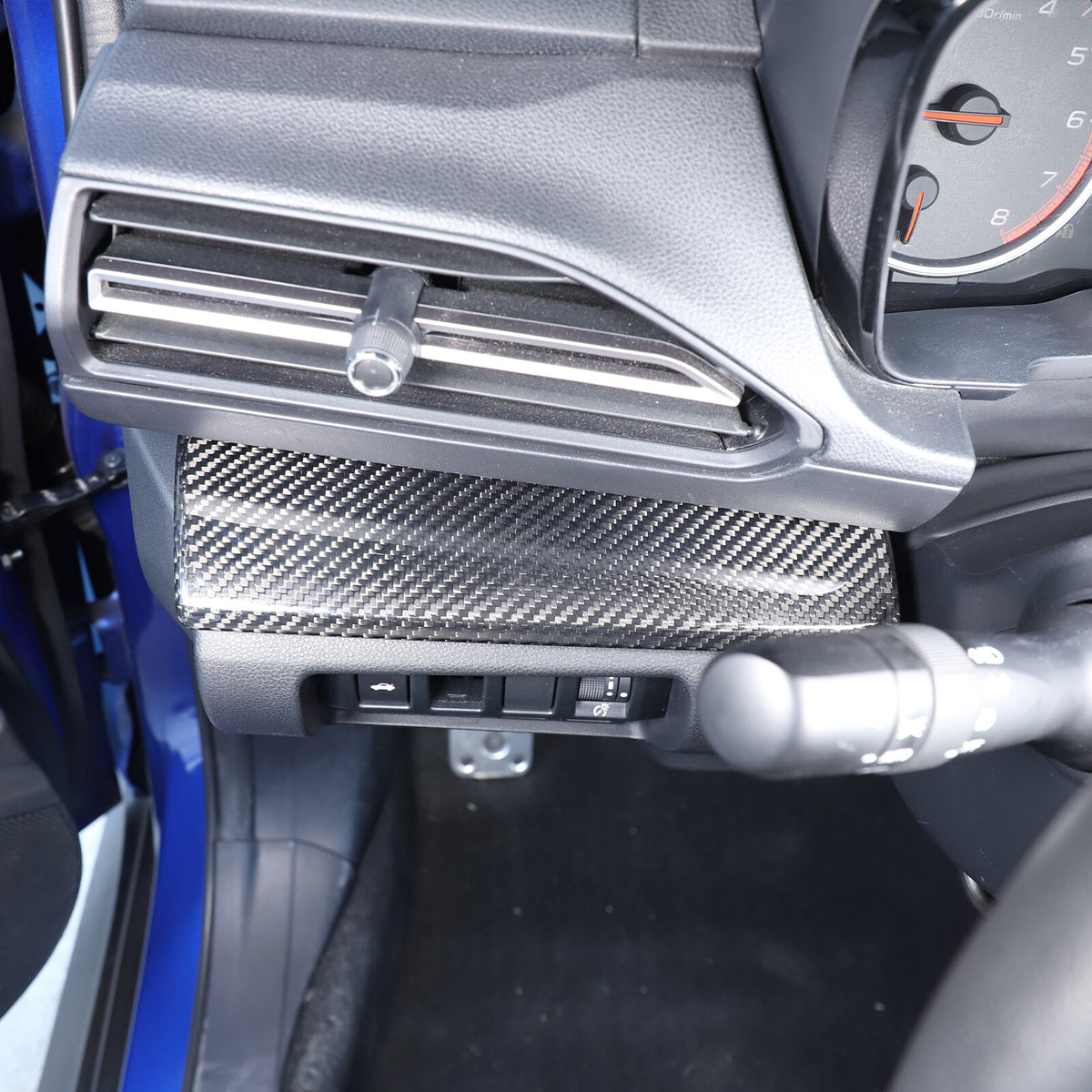 Real Carbon Fiber Console Dashboard Trim Cover For Subaru WRX STI VB 22-26 US 5